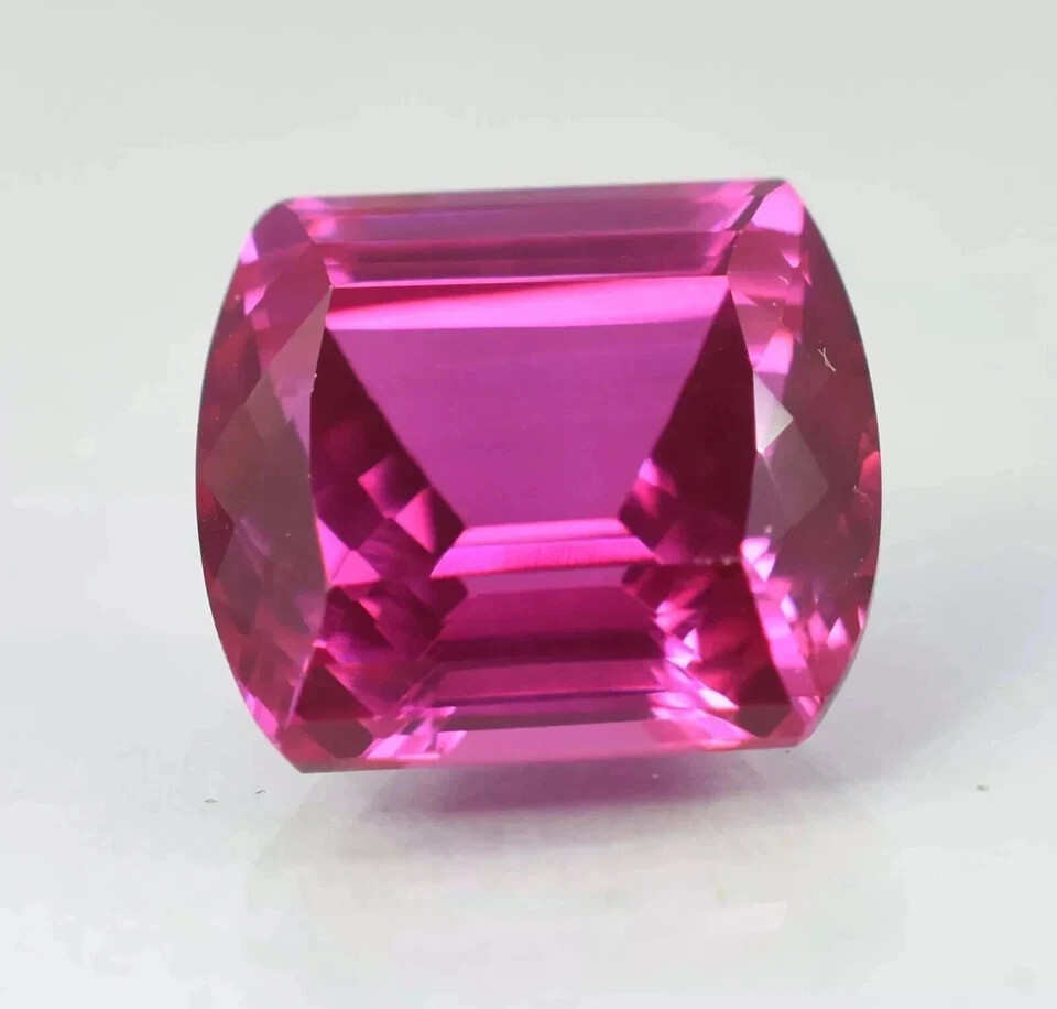 20.50 Ct Natural Flawless Beautiful Mogok Pink Ruby Fancy Cut Loose HG Gemstone