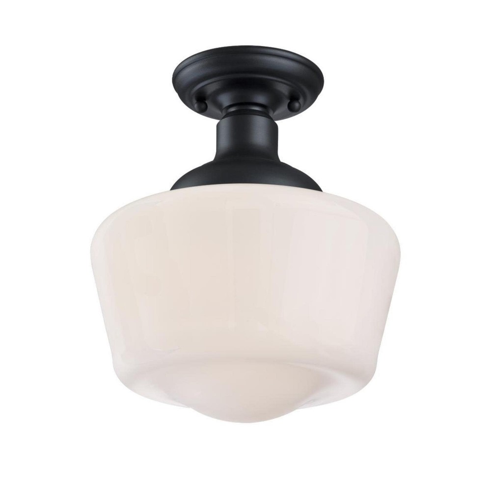 Westinghouse Scholar 9-Inch Vintage Semi-Flush Mount Light Fixture