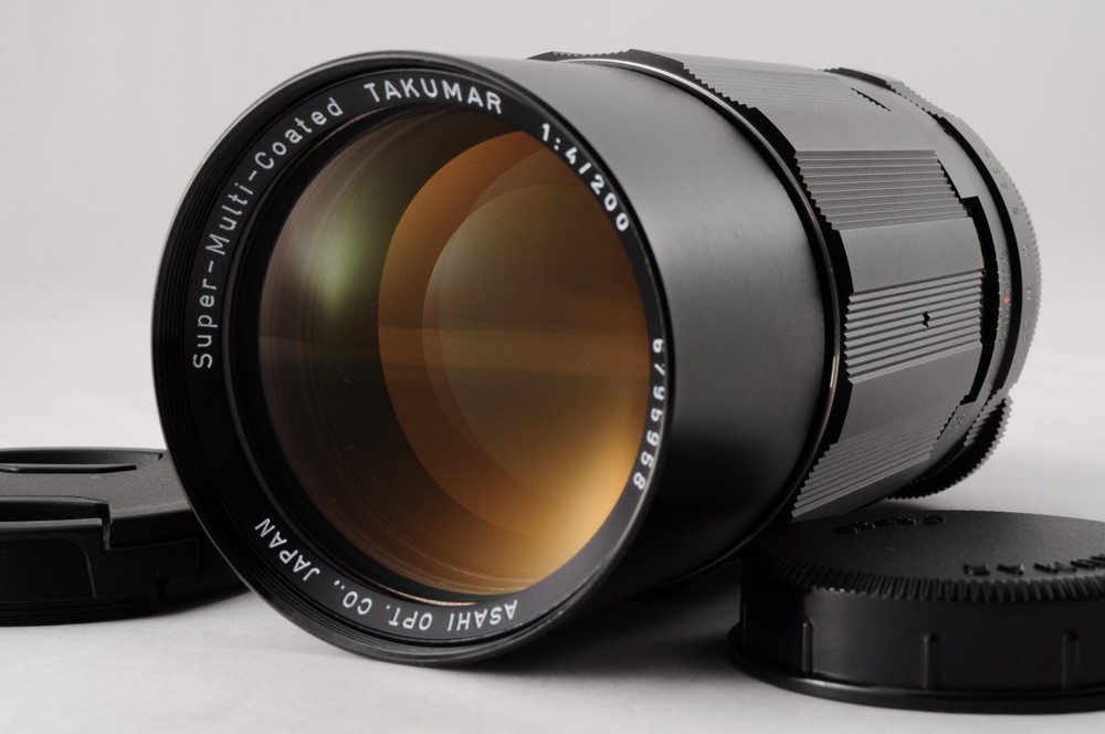 MINT Pentax Super Multi Coated TAKUMAR 200mm F/4 MF Telephoto Lens From Japan