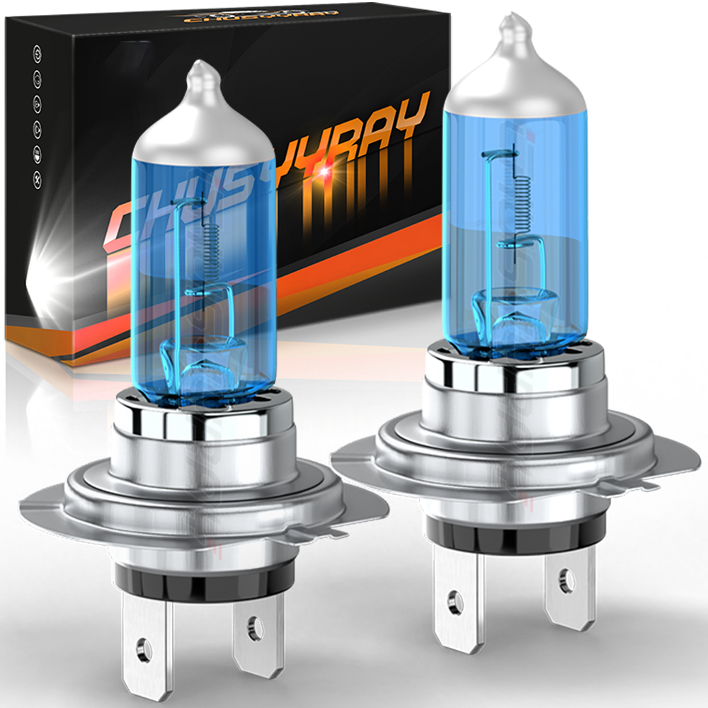 H7 Halogen Headlight Bulbs High Low Beam 6500K Bright White CANBUS ERROR FREE