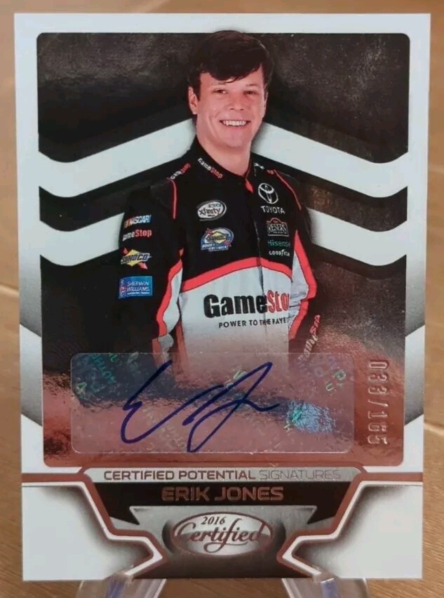 2016 Certified Potential Signatures Auto Silver /165 Erik Jones