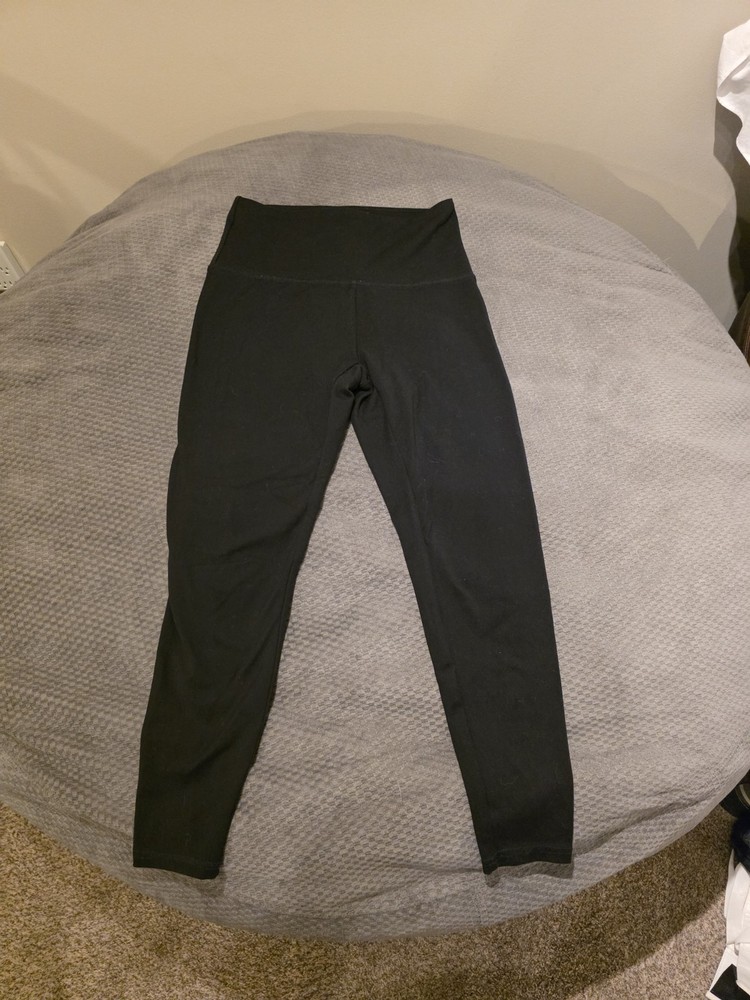 Zobha High Rise Ankle Leggings Black Stretch for Women Size M