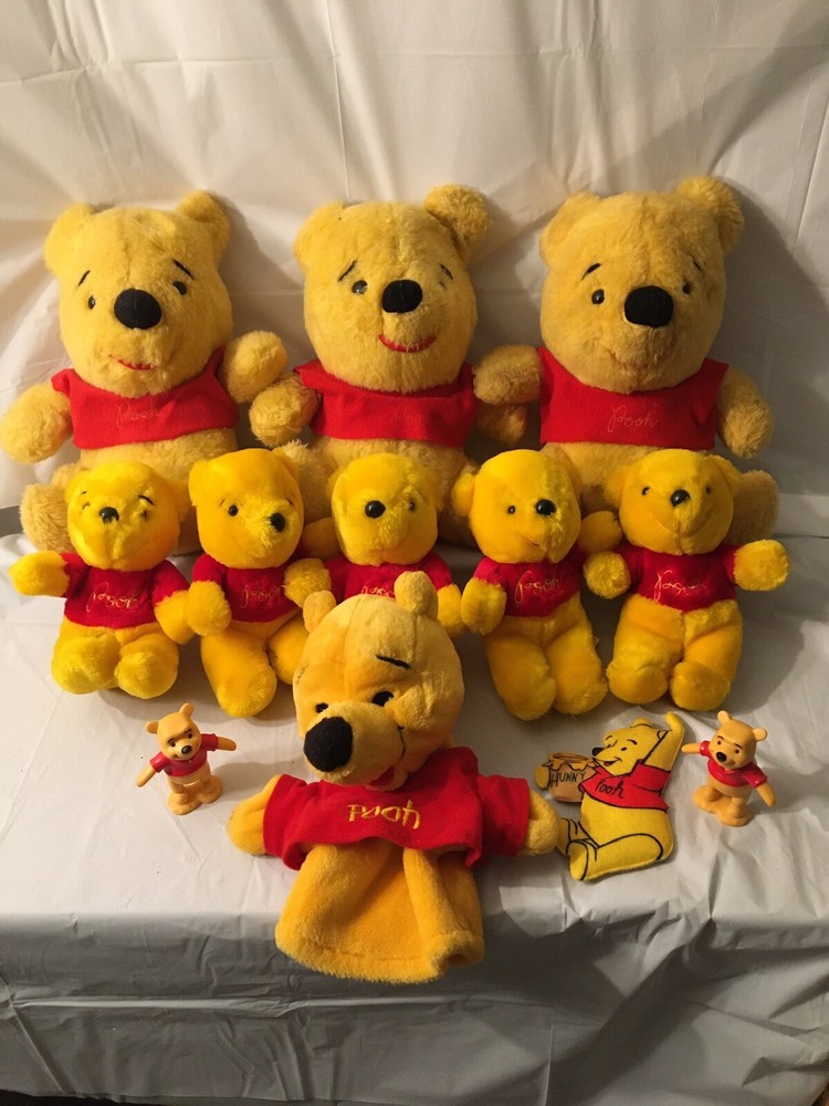 Vintage Disney Winnie the Pooh plush lot