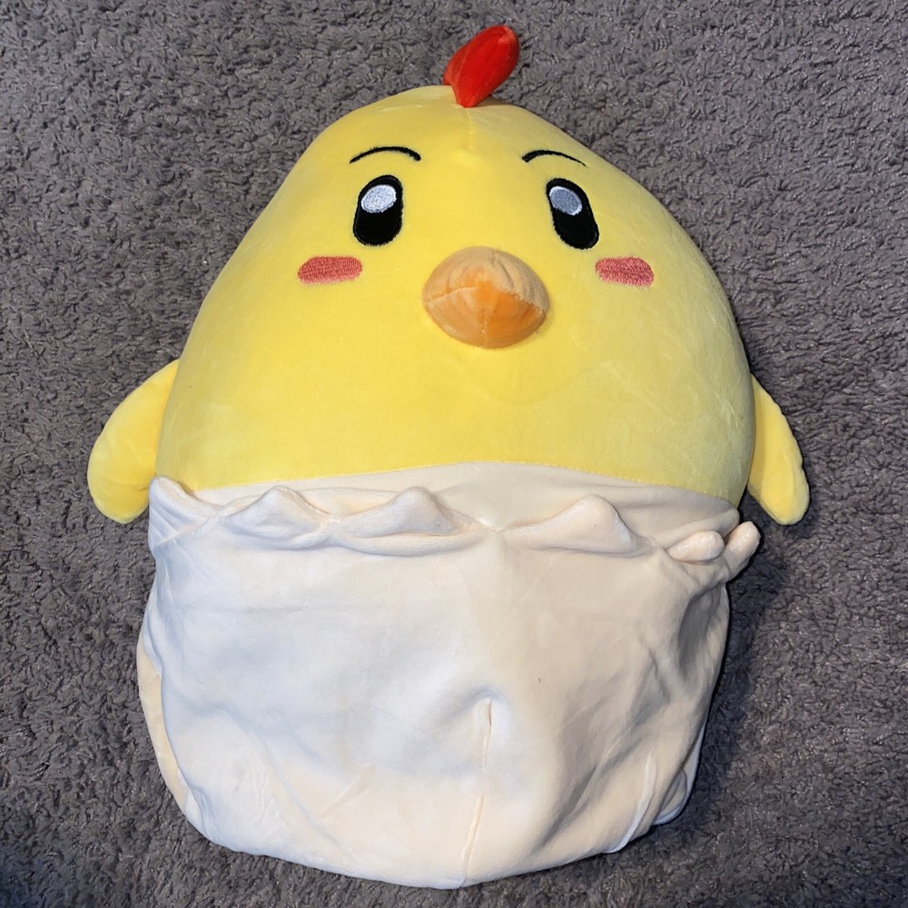 CHICKEN DUCK SQUISHY PLUSHY YELLOW CHICK EGG Easter! QUALITY! LARGE!