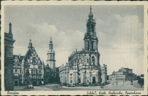 Ansichtskarte Dresden Schloß Kath. HOfkirche Opernhaus (Nr.9615)
