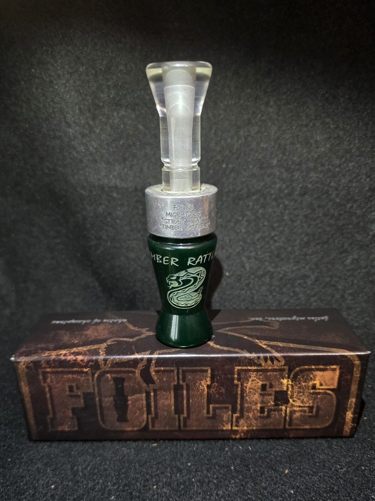 FOILES CHAMPIONSHIP CALLS TIMBER RATTLER DUCK CALL GREEN COLOR