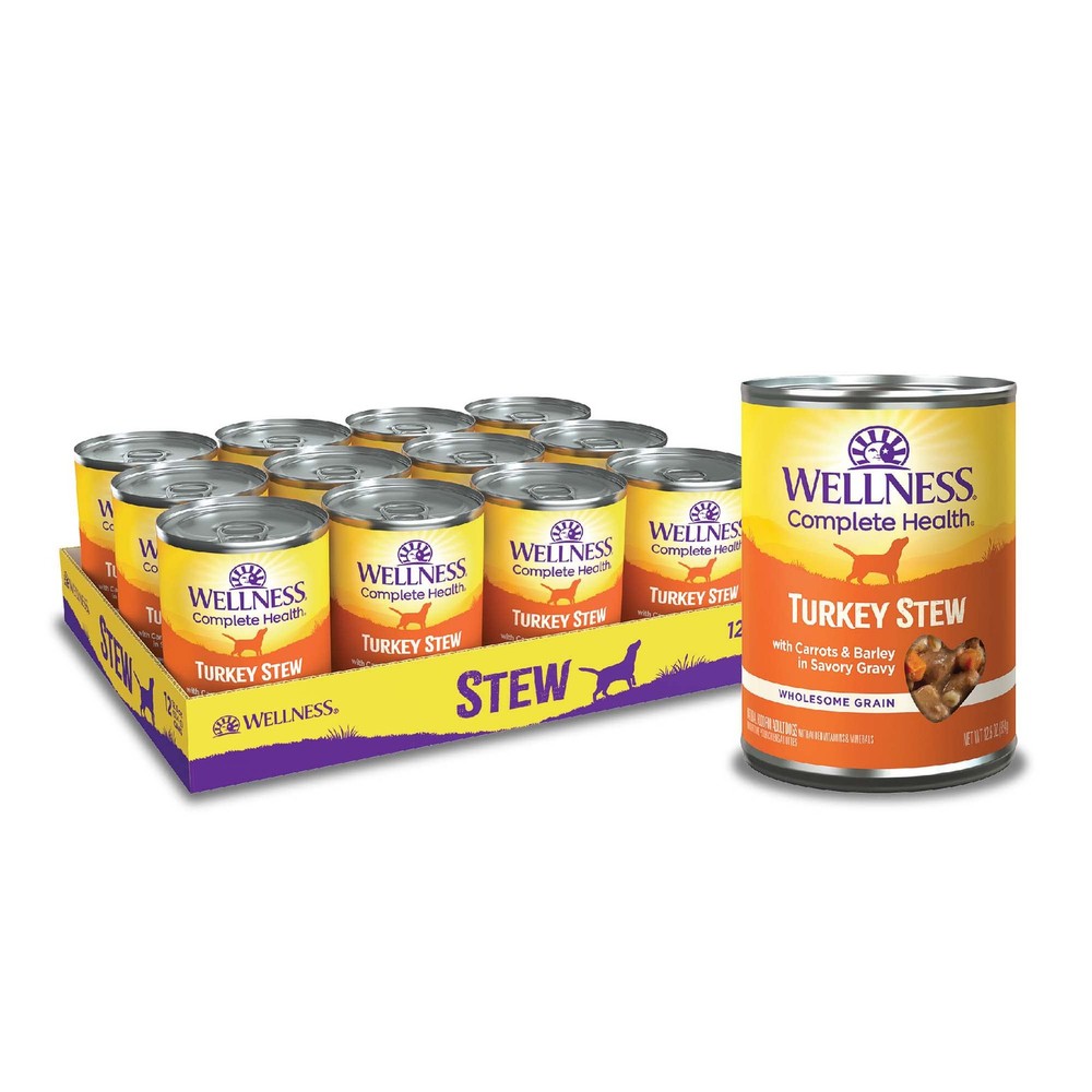 Complete Thick & Chunky Natural Canned Wet Dog Food, Turkey Stew, 12.5-Ounce ...