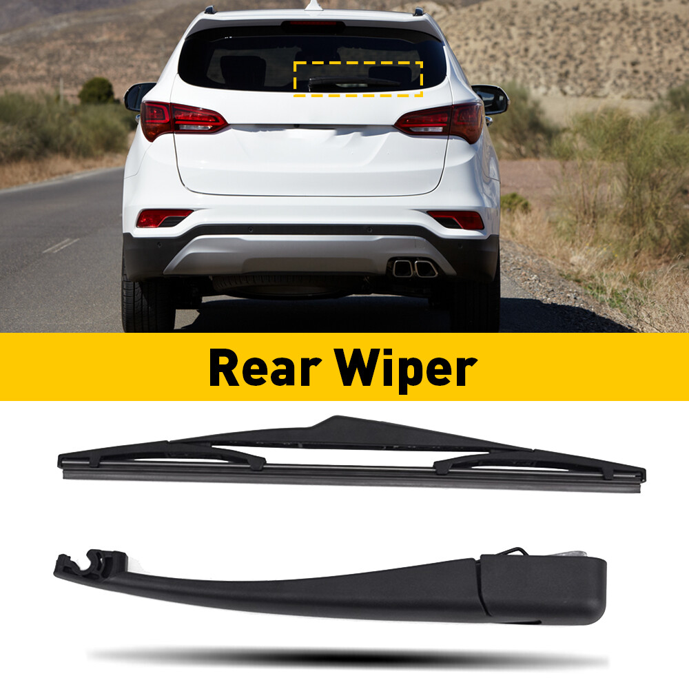 Rear Wiper Blade and Arm for 2013-2018 Hyundai Santa Fe Back Windshield