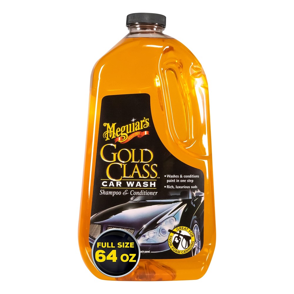 Meguiars Gold Class Car Wash Soap 64oz Foaming Cleaner for Ultimate Shine