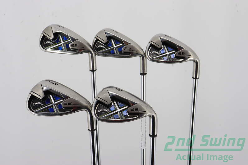 Callaway X-22 Iron Set 6-PW Steel Stiff Right 38.25 Inches