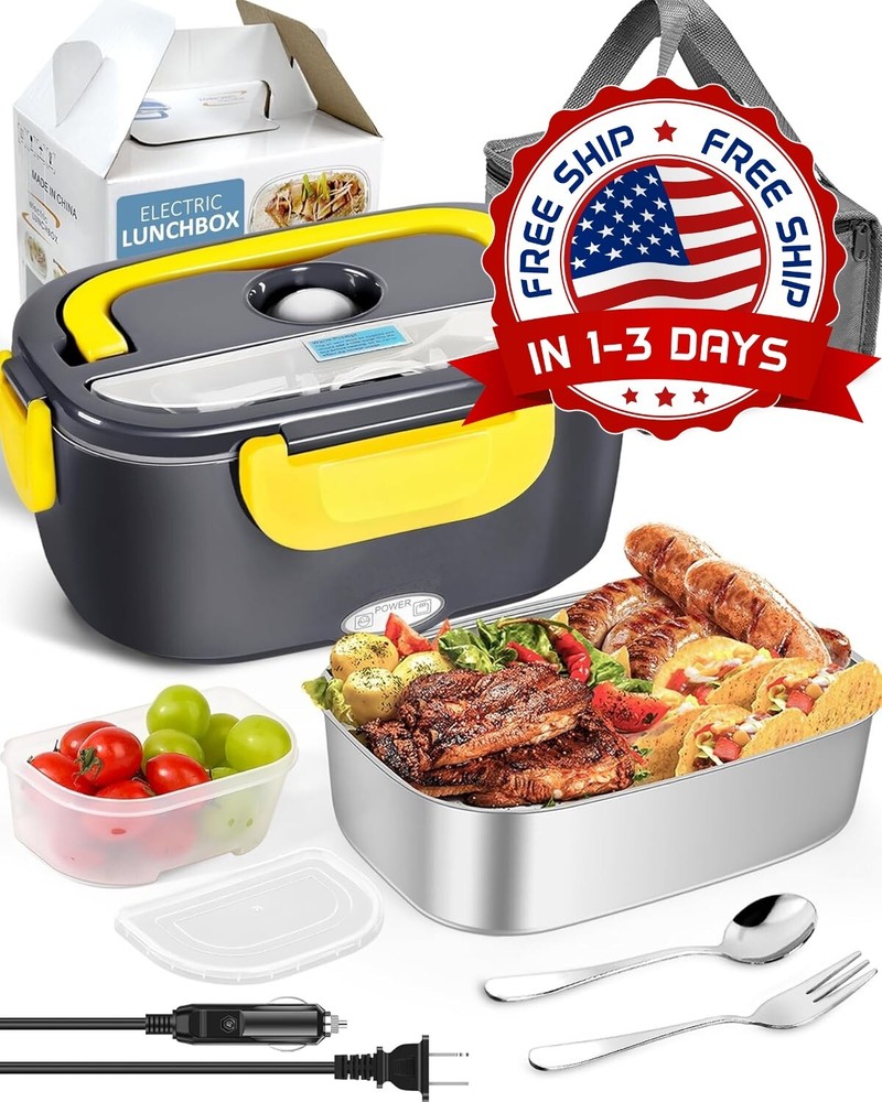 Calentador De Alimentos Eléctrico Para Lonchera: Lonchera Térmica De 1,5 Litros.