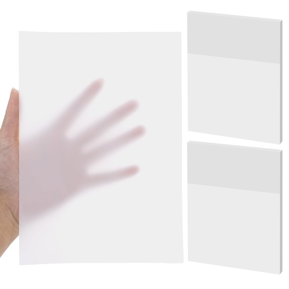 200 Sheets Transparent Sticky Notes, Extra Large Clear Sticky Notes, Waterpro...