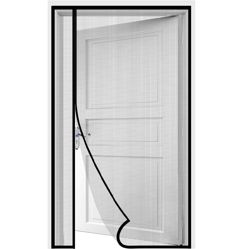 Side Opening Magnetic Screen Door for 36x80 Inch Doors Reversible Left or Right Hand Entry