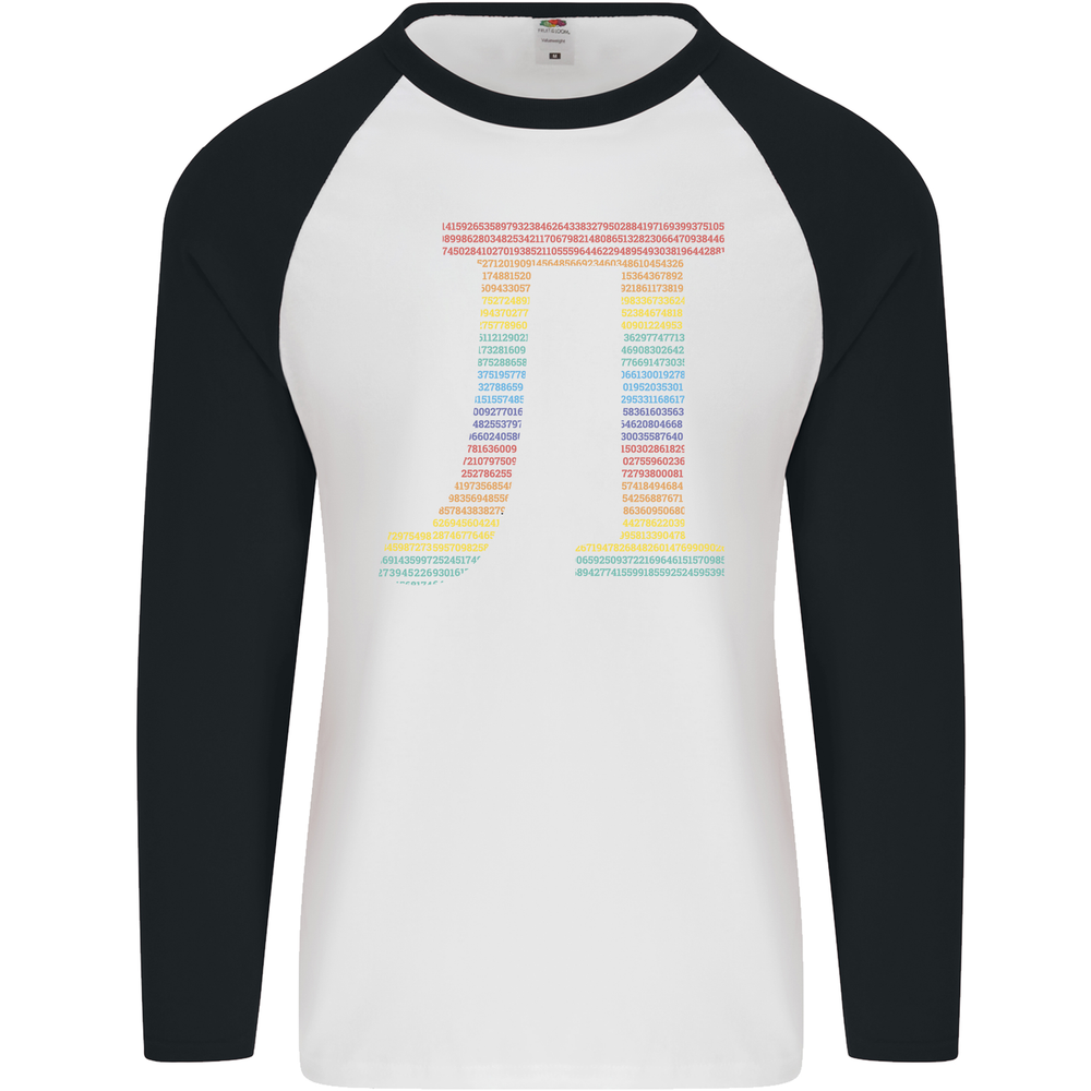 Rainbow Pie Day LGBT Math Baseball Tee Long Sleeve Shirt  