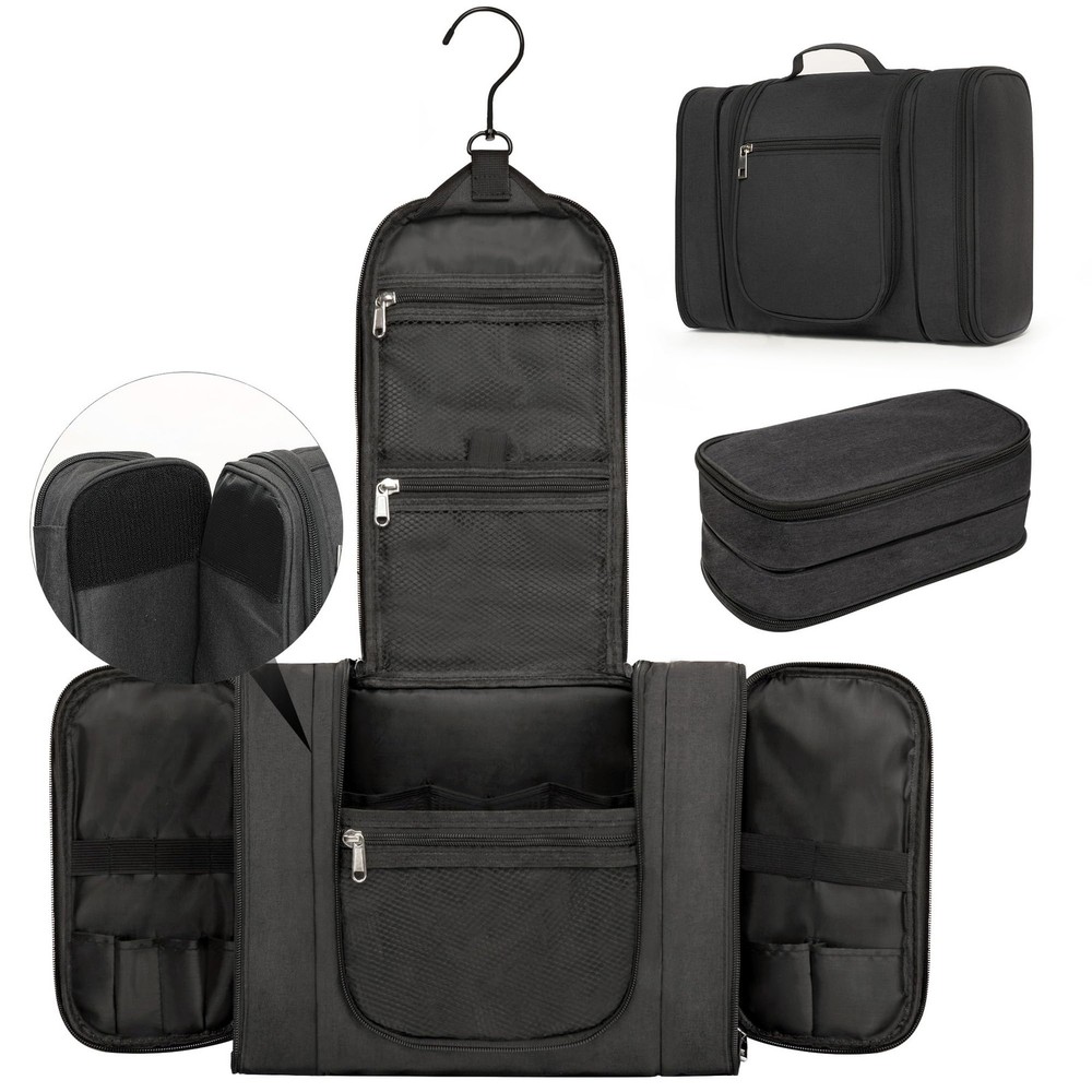 Extra Large Water-resistant Hanging Travel Toiletry Bag for Women & Men