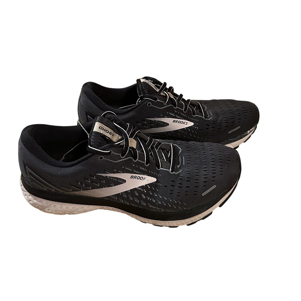 Brooks Ghost 13 Women's Running Shoes Black Gray White Sneakers Size 9