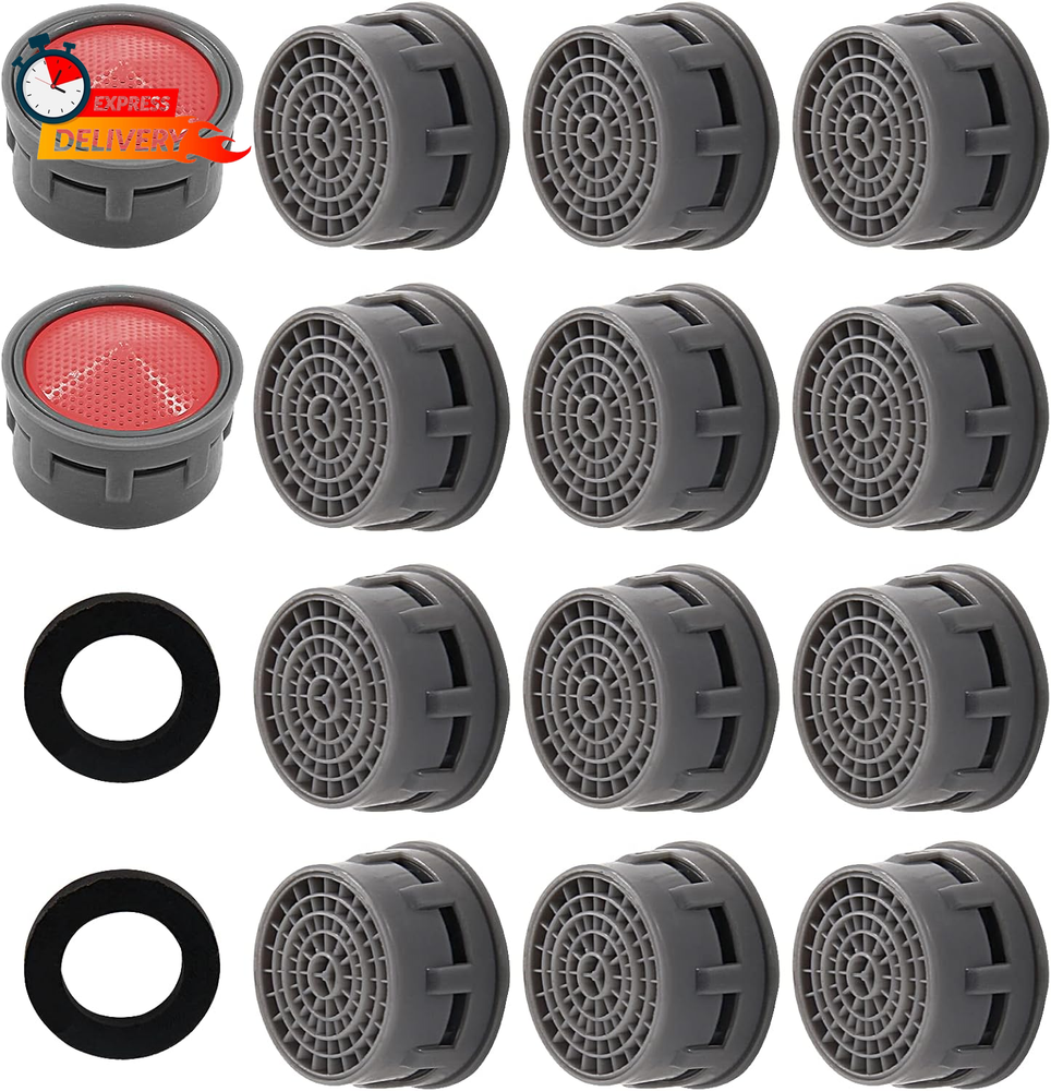 20 Pack Faucet Aerator Flow Restrictor Kit with Washers Replacement