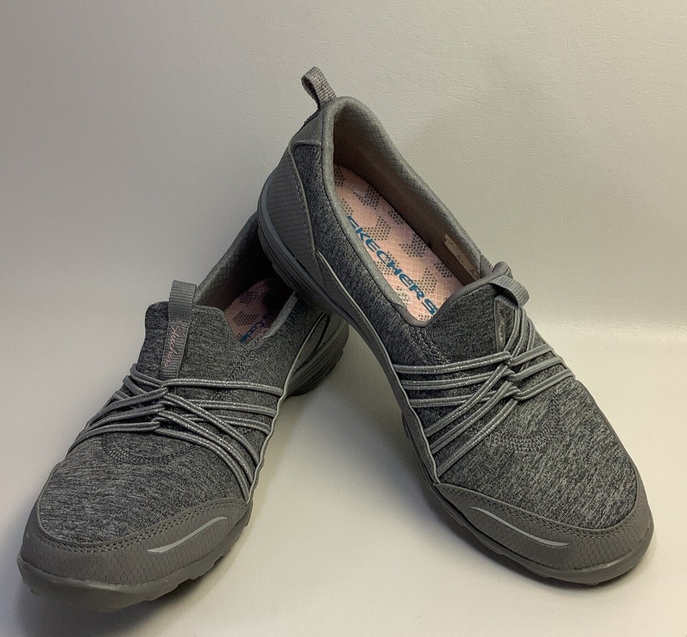 Skechers Empress Solo Mood Grey Slip On Sneakers SN23118 - Women’s Size 6