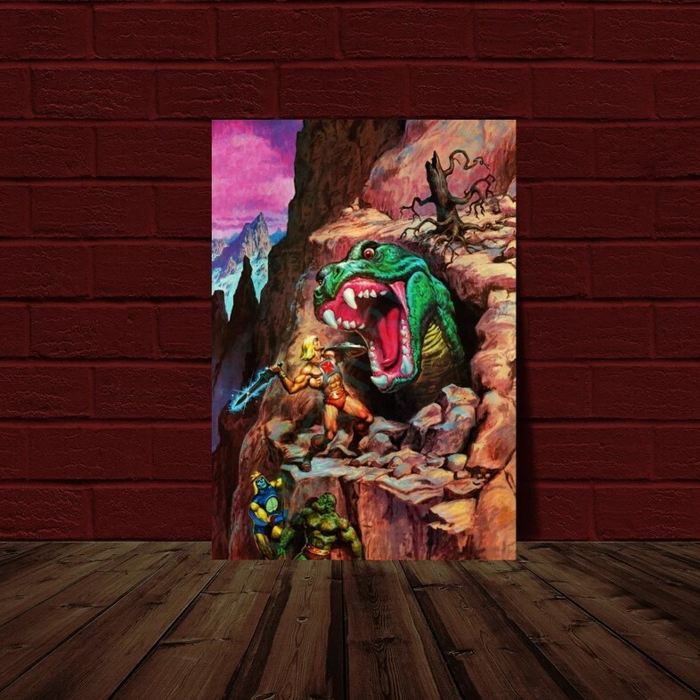 Masters of the Universe Fright Zone Reprint Poster Vintage Art  