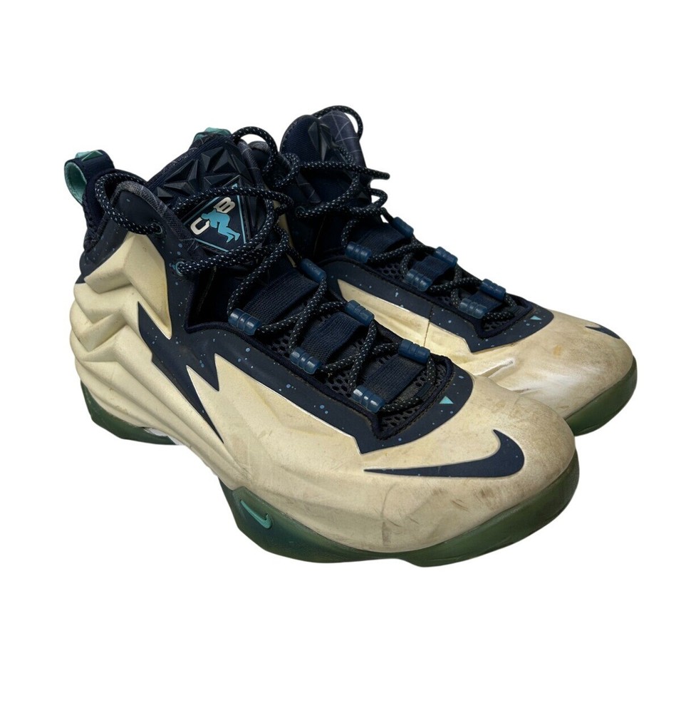 Nike CHUCK POSITE Midnight Navy Size 9.5 Glow Dark DEADSTOCK Charles Barkley