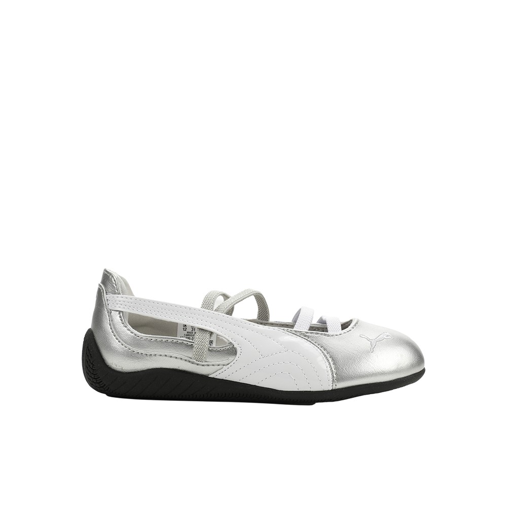 PUMA Speedcat Ballet Metallic Slip On  Youth Girls Silver Sneakers Casual Shoes