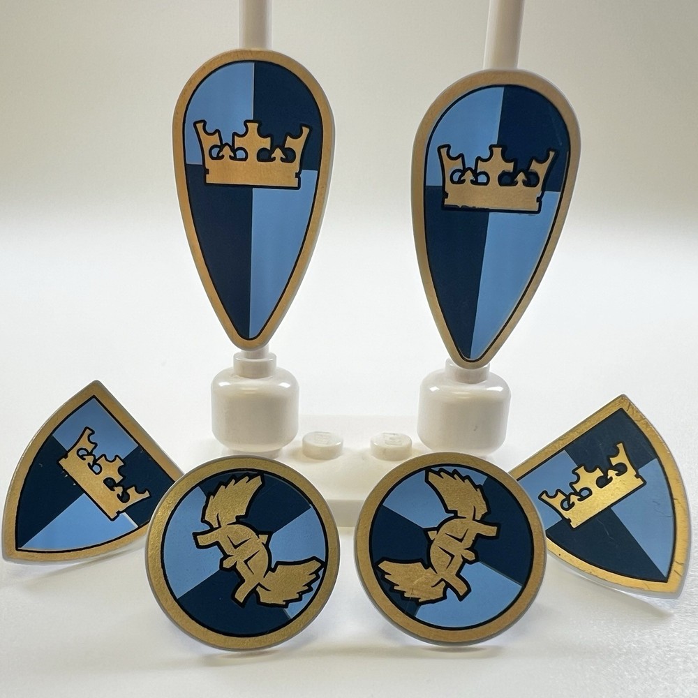 LEGO Castle Fantasy Era Shields Lot of 6 Authentic Parts