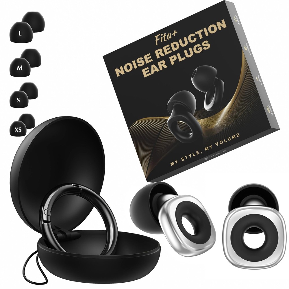 Fita+ Plus Ear Plugs for Sleeping - Earplugs for Noise Reduction up to 31dB, ...