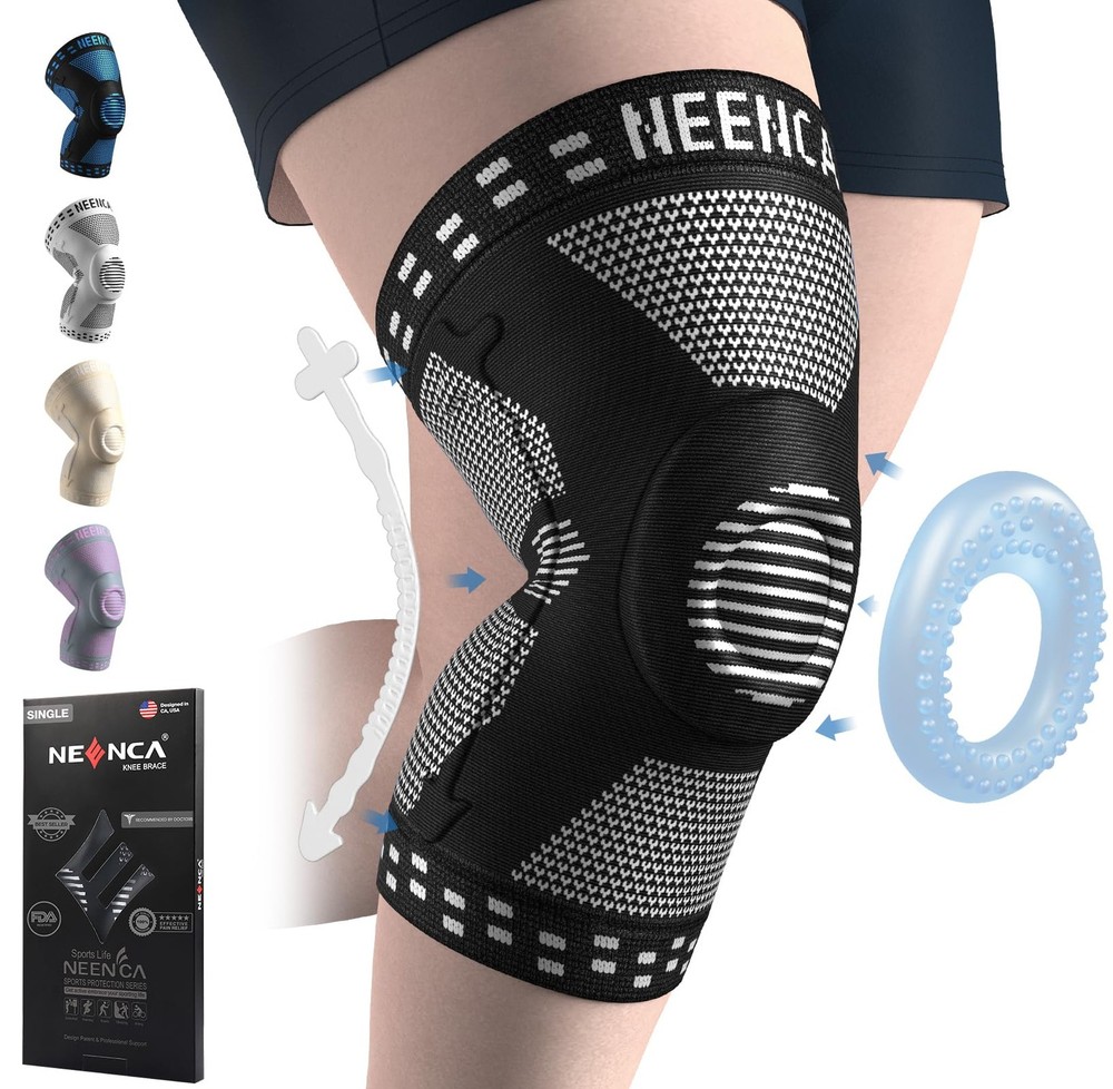 Professional Plus Size Knee Brace, Knee Compression Sleeve for Larger Legs an...
