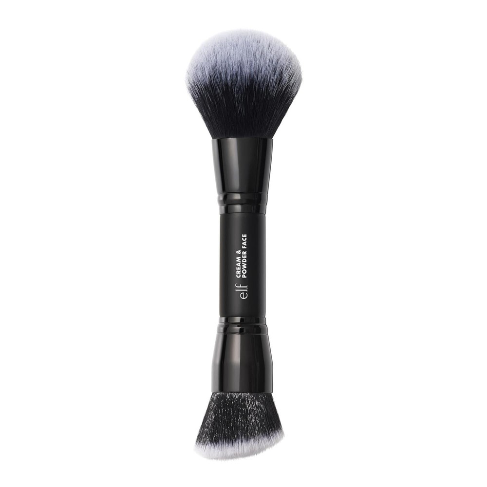 elf DUAL ENDED Makeup Brush - CREAM & POWDER FACE -