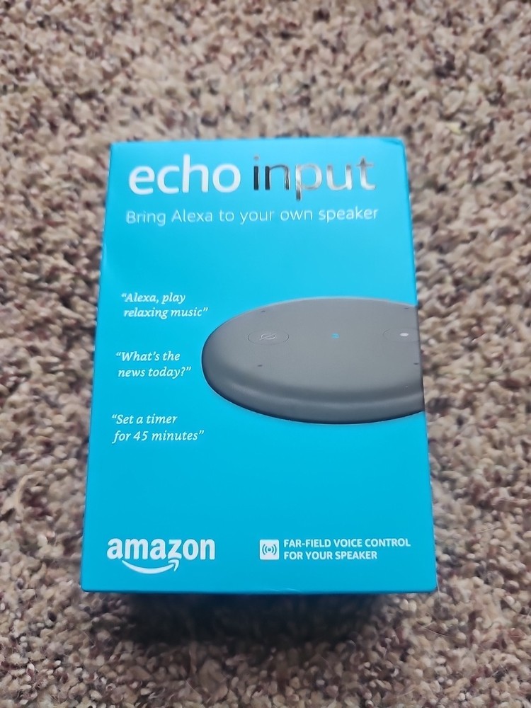 Amazon Echo Input Alexa Voice Control Adapter Add Alexa To Any Speaker Brand New