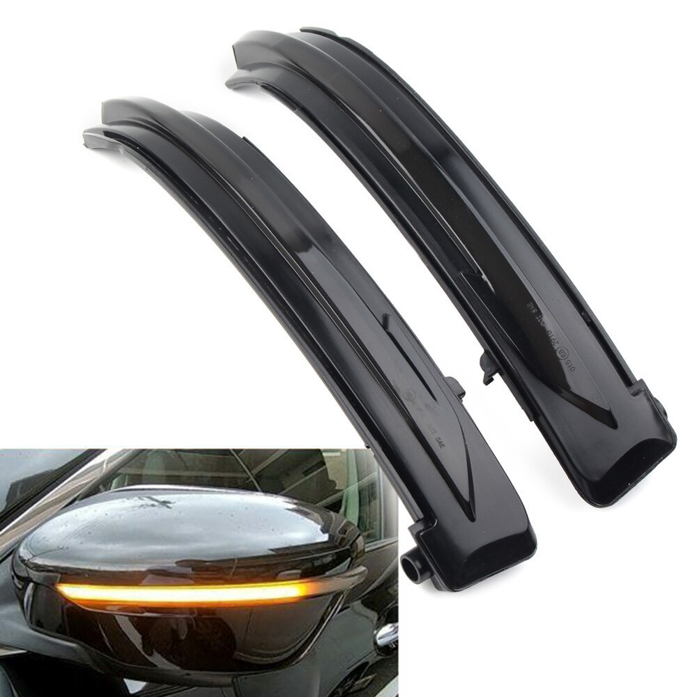 Side Mirror Dynamic Turn Signal Light Black For Nissan Murano Navara Pathfinder