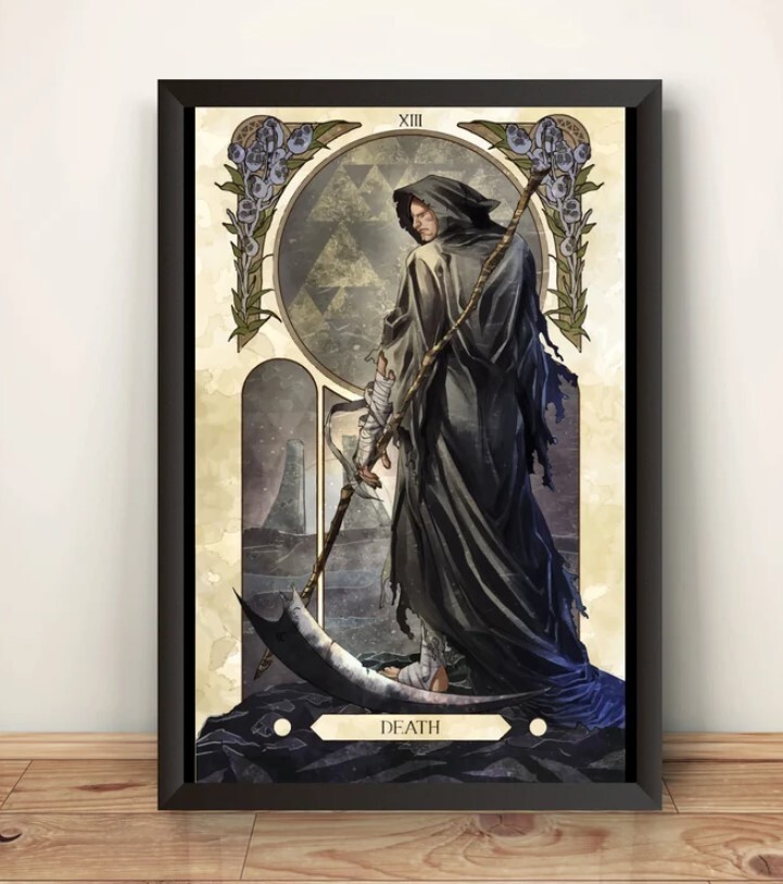 Sagat Street Fighter Tarot Card Art Print Premium Poster