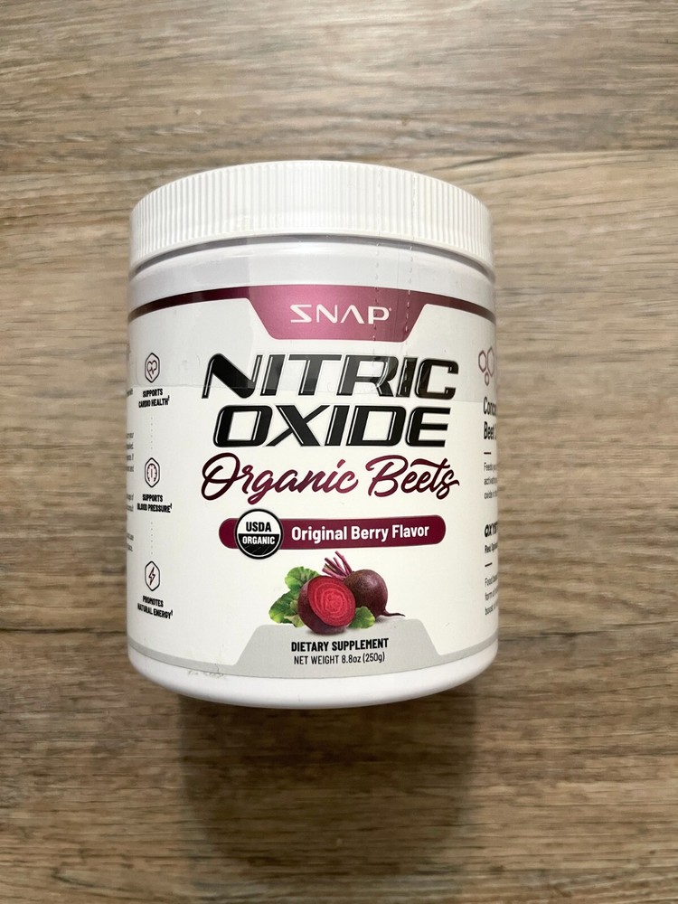 Snap Nitric Oxide Beets Orginal Berry 8.8 Oz Exp 07/2025