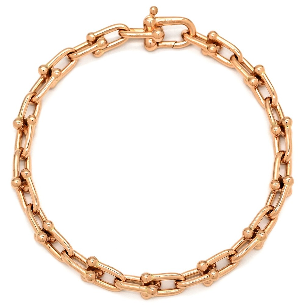 Tiffany & Co.  Bracelet HardWear Small Link Gold PG Extra Large Au750 18K 611064