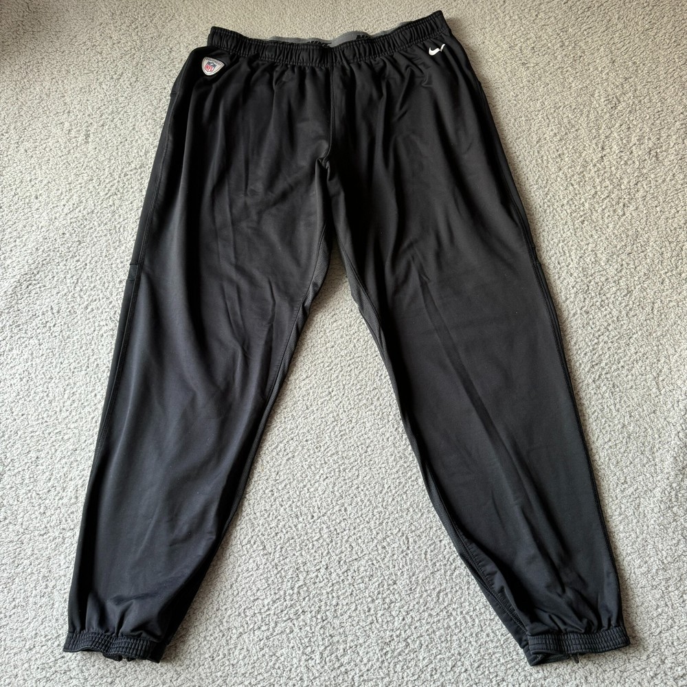 Nike Pants Mens 3XL Black NFL Dri-Fit Joggers Sweat Track Athletic Tapered Lined