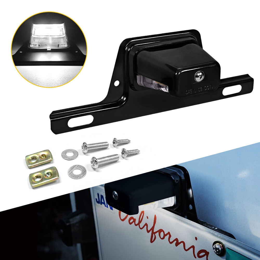 LED License Tag Light Plate Lamps Assembly for Replacement Truck Trailer RV