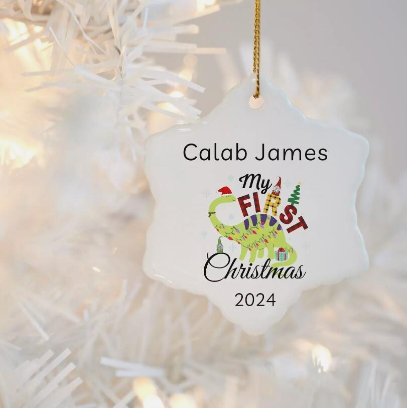 Personalized Baby s 1st Christmas Ornament  Baby  s First Christmas