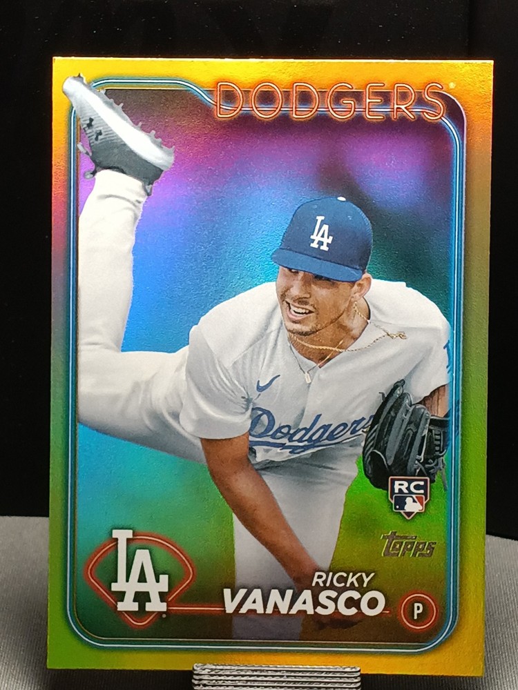 2024 Topps Update Gold Rainbow Foil #us38 Ricky Vanasco Los Angeles  Dodgers RC
