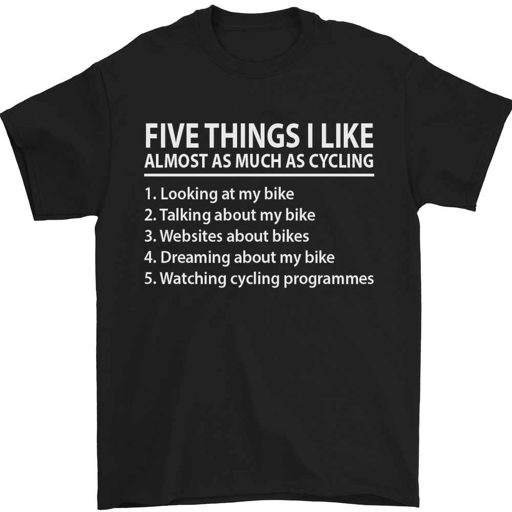I Like Riding My Bike Cycling Mens 100% Cotton T-Shirt