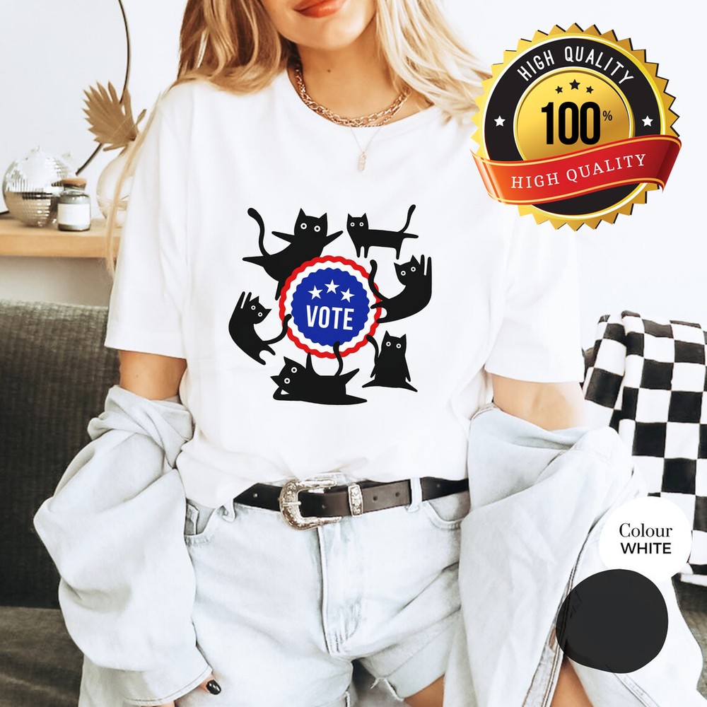 Cats VOTE Election 2024 Short Sleeve T-shirt B87848