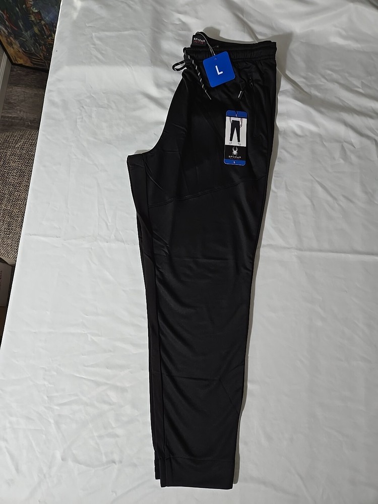Spyder Active Mens Large Black Performance Jogger With Tags