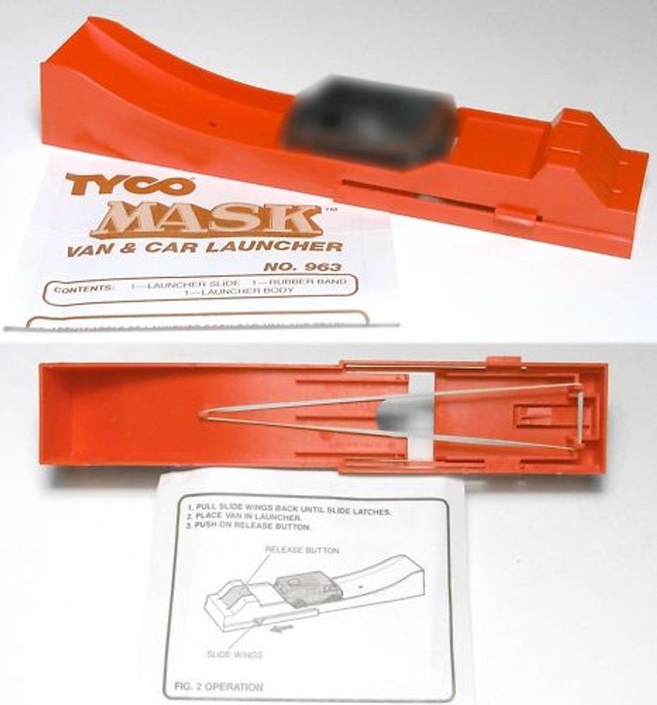 1988 TYCO MASK Van & Car Launcher; Train Set 7410 #963