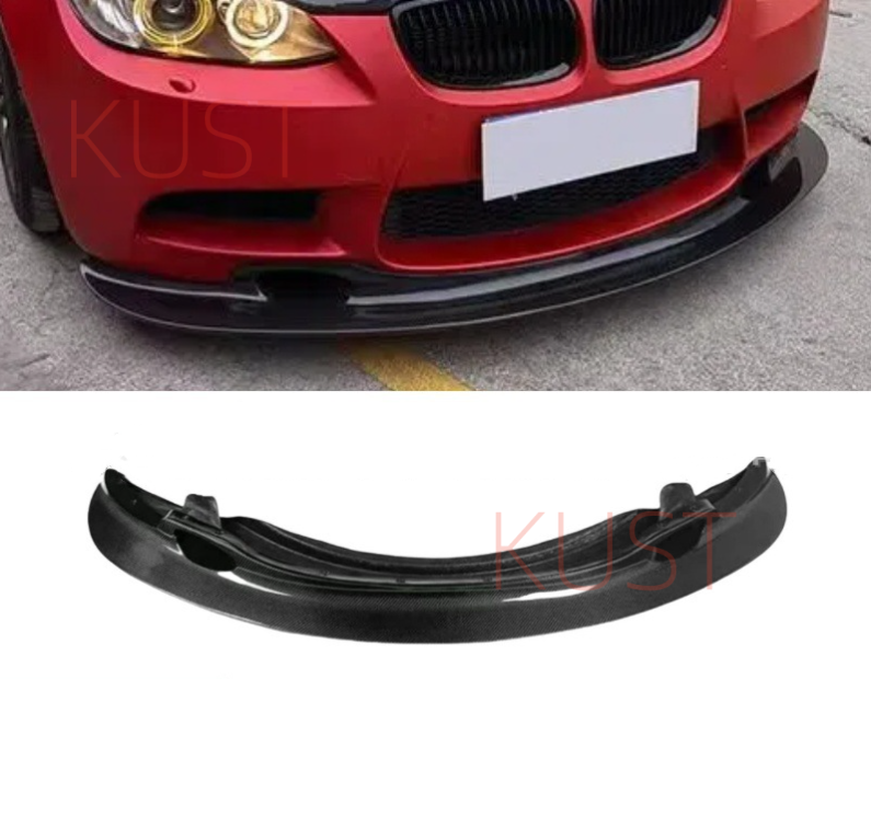 NEW@For BMW M3 E90 2008-13 GT4-Style Carbon  Front Bumper Lip Spoiler Splitter