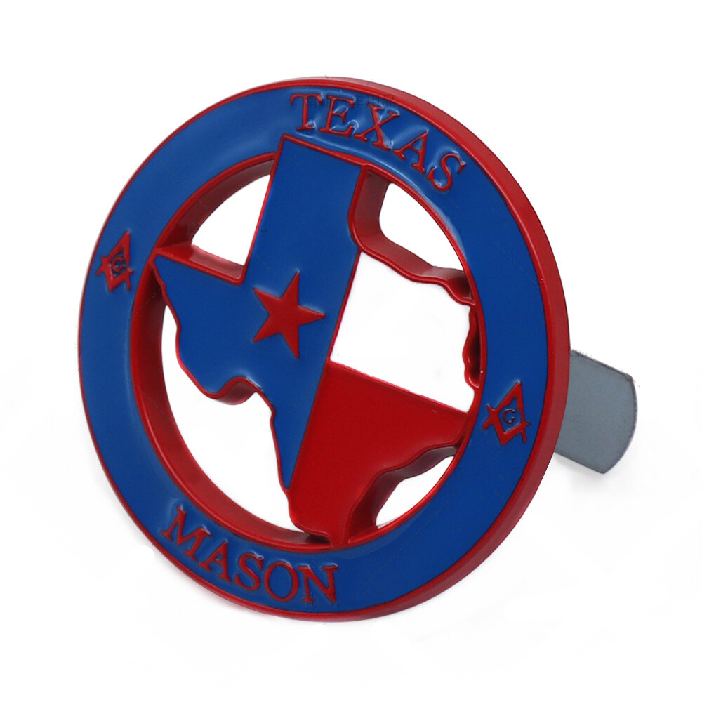 Red Blue TEXAS MASON Front Grille Emblem for Ram Sierra Tahoe Titan Tundra F150