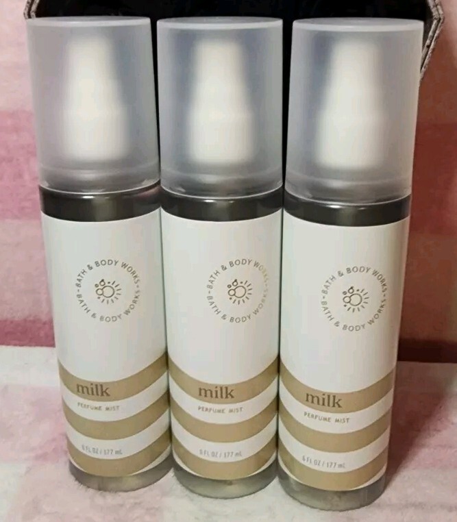 Bath & Body Works Milk Perfume Mists Set Of Three- NEW