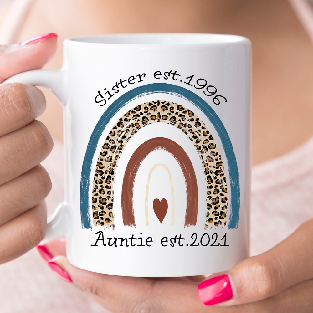 Sister To Aunt Mug Pregnancy Announcement Auntie Christmas Gift Baby