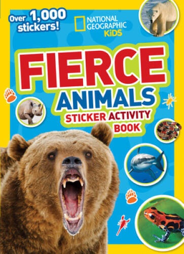 National Geographic Kids Fierce Animals Sticker Book with 1000+ Stickers - Fun Activity for Kids