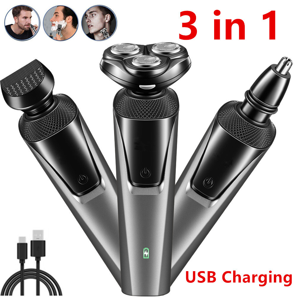 Men's Cordless Beard Trimmer with Nose Hair Shaver for Professional Grooming