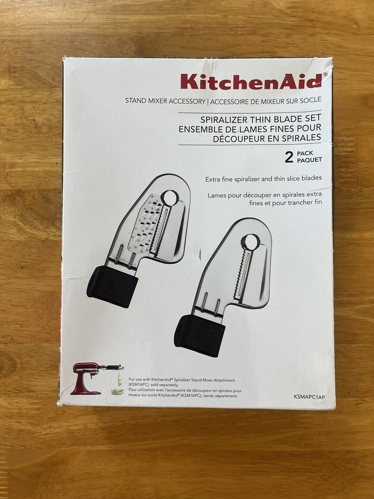 KitchenAid Spiralizer Thin Blade Set for Stand Mixer Attachment  