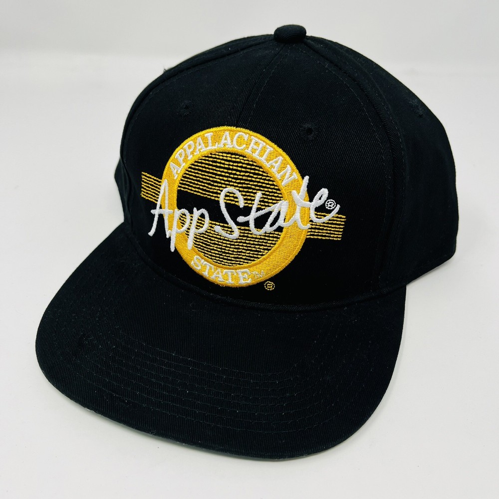 NCAA Appalachian State University Mountaineers App Black Snapback Mens Hat Cap